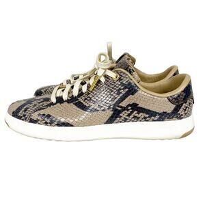 Cole Haan Womens Size 7 Snake Lace Up Granpro Tennis Shoe Sneaker